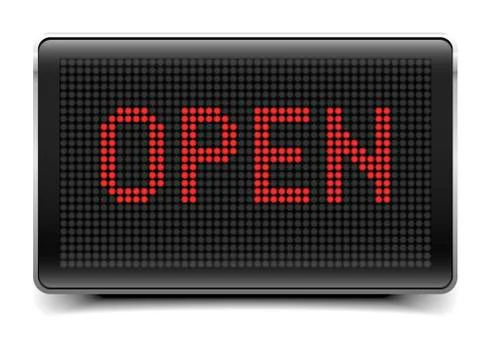 LED Board Open Stock Illustration