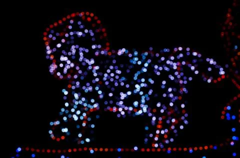 LED Bokeh for pattern Foto stock