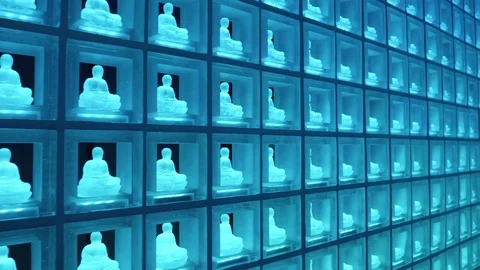 LED Buddha Stock Footage 84711317