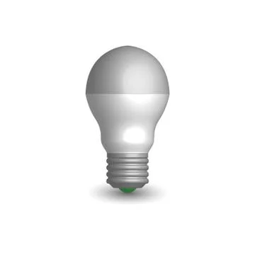 LED bulb in 3d, vector illustration. Stock Illustration