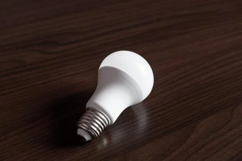 Led bulb on black background Stock Photos