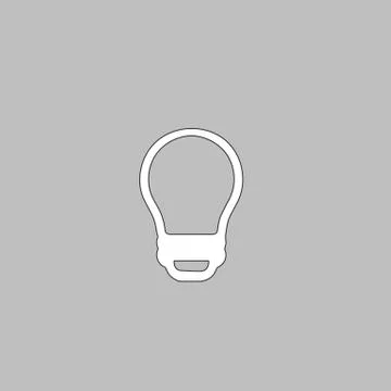 Led Bulb computer symbol Stockillustratie