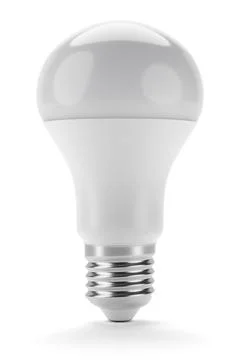 LED bulb isolated on white. 3D rendering illustration. Stock Illustration
