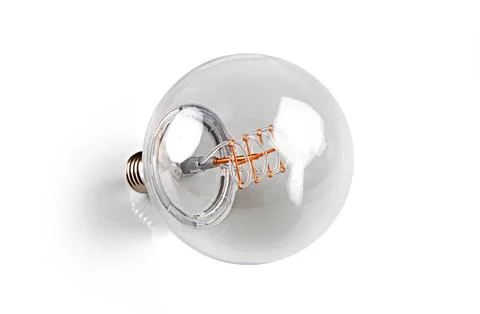 Led bulb isolated on white studio background Stock Photos