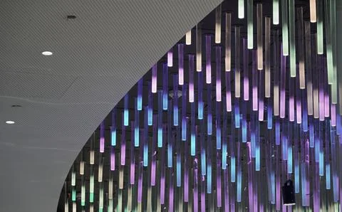 LED ceiling tubes Stock Photos