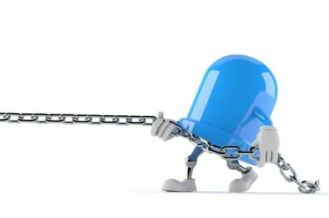 LED character pulling chain Stock Illustration