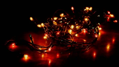 Led Christmas lights Stock Footage 238714316