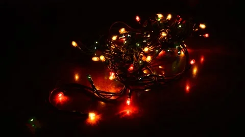 Led Christmas lights Stock Footage 238714469