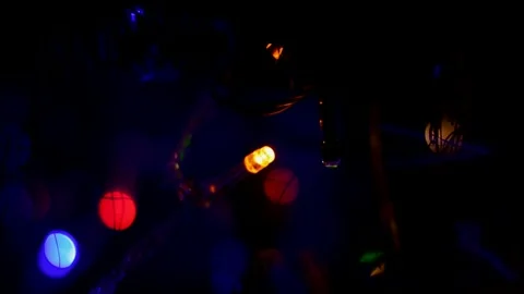 Led Christmas lights Stock Footage 246864807