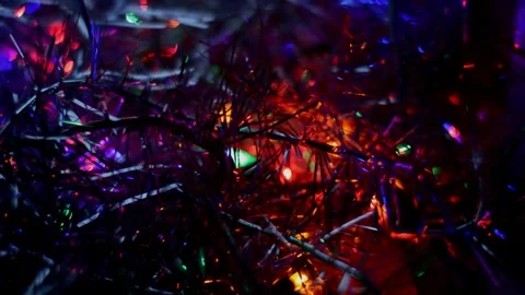 Led Christmas lights Stock Footage 247184052