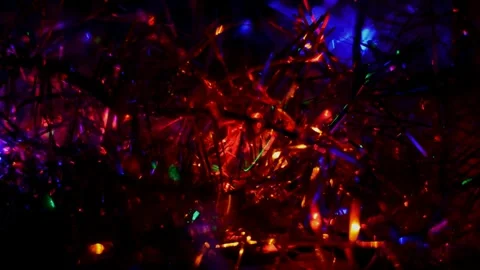 Led Christmas lights Stock Footage 247185810