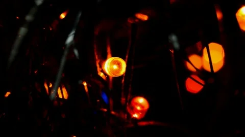 Led Christmas lights Stock Footage 247228769