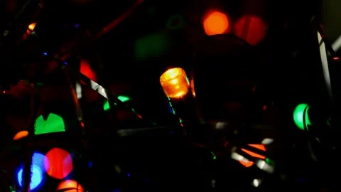 Led Christmas lights Stock Footage 247228821