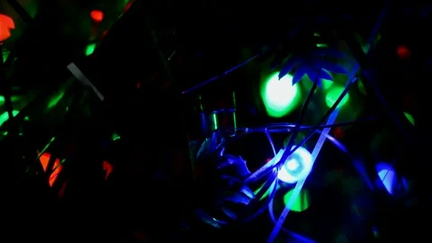 Led Christmas lights 스톡 동영상 247228843