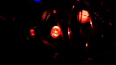 Led Christmas lights Stock Footage 247229178