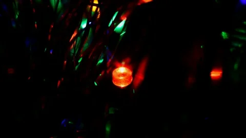 Led Christmas lights Stock Footage 247229279