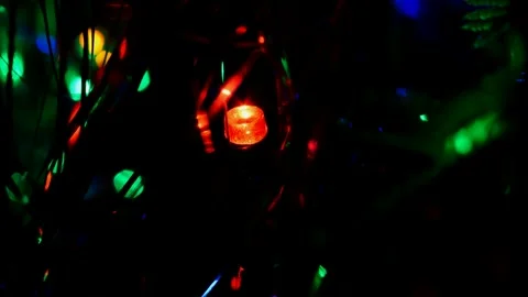 Led Christmas lights Stock Footage 247229321