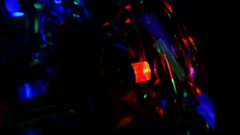 Led Christmas lights Video stock 247229859
