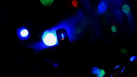 Led Christmas lights Video stock 247229895