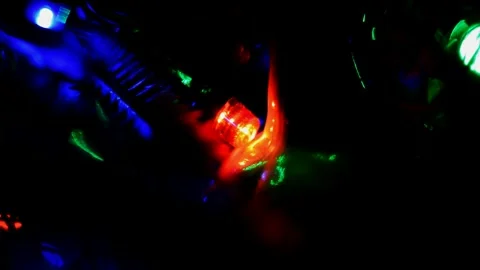 Led Christmas lights Stock Footage 247229949