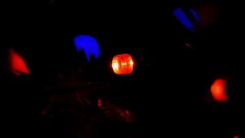 Led Christmas lights Stock Footage 247230023
