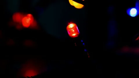 Led Christmas lights Stock Footage 247230061
