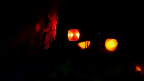 Led Christmas lights Stock Footage 247230118