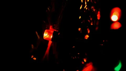 Led Christmas lights Stock Footage 247230154