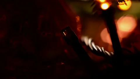 Led Christmas lights Stock Footage 247230393