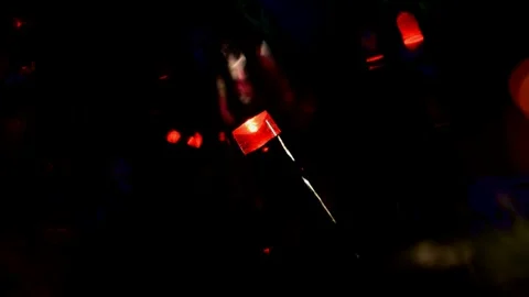 Led Christmas lights Stock Footage 247230738