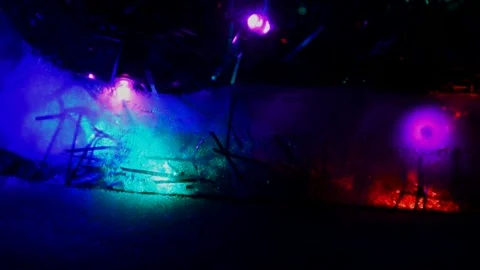 Led Christmas lights Stock Footage 247582792