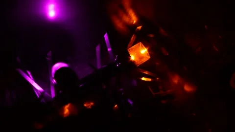 Led Christmas lights Stock Footage 247625545