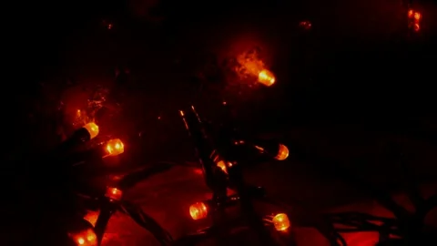 Led Christmas lights Vídeo Stock 247933589