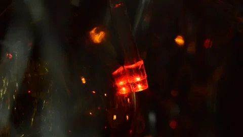 Led Christmas lights Stock Footage 249999699