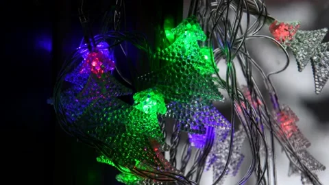 Led Christmas lights 库存影片 302054001