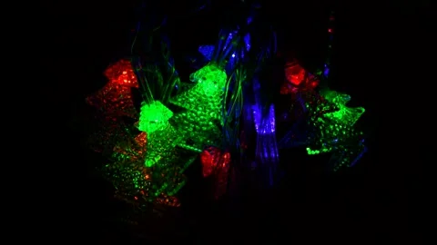 Led Christmas lights Stock Footage 302054217
