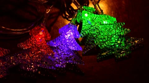 Led Christmas lights Stock Footage 302310071