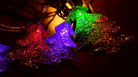 Led Christmas lights Stock Footage 302310090
