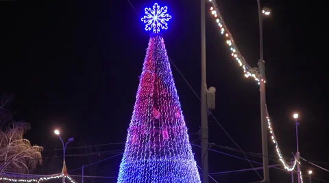 LED Christmas tree Stock Footage 59517972