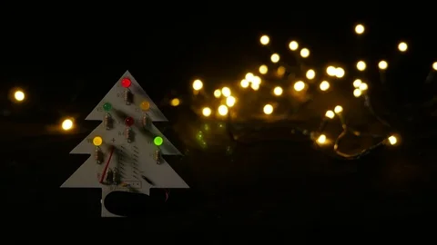 LED christmas tree. Video stock 81664232