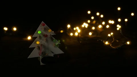 LED christmas tree Video stock 81664276