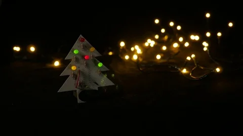LED christmas tree Video stock 81666493