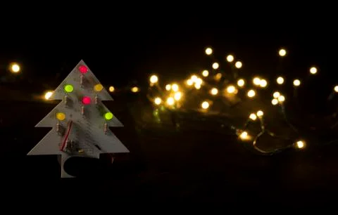 LED christmas tree Stock Photos