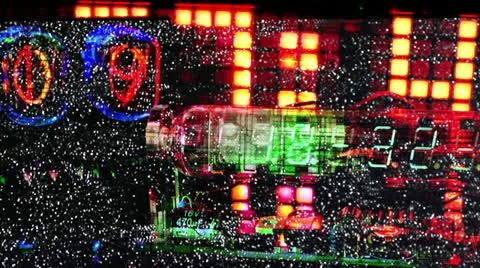 Led clock collection, nixie numbers Stock Footage 21809622