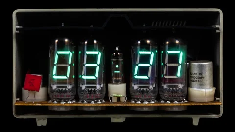 Led clocks in stop motion Stock Footage 284738470