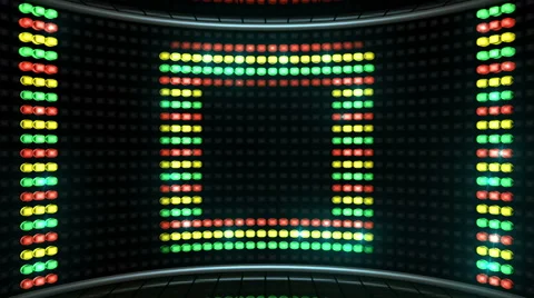 Led Color Stage square Stock Footage 60375647