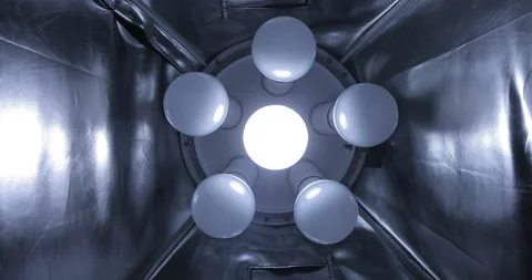 LED constant light for video and photography shooting Stock Footage 125608869