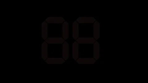 Led countdown 库存影片 99210485