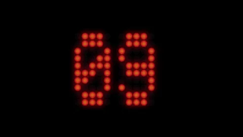 Led countdown 库存影片 99211289