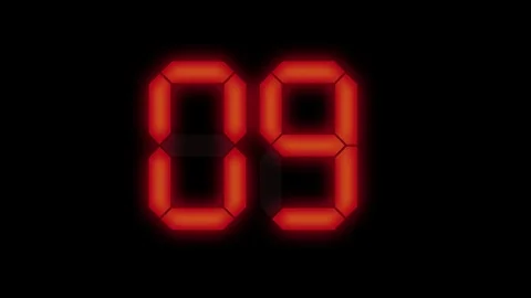 Led countdown 库存影片 99211302